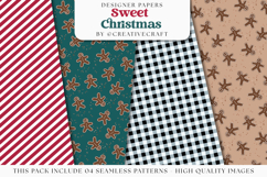 Sweet Christmas Seamless Pattern, christmas digital paper Product Image 1