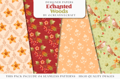 Fall Autumn Seamless Pattern, fall autumn digital papers Product Image 1