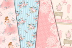 Floral Seamless Pattern, flowers roses digital paper graphic Product Image 2