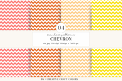 Chevron Seamless Patterns, rainbow digital papers designs Product Image 1