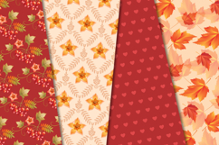 Fall Autumn Seamless Pattern, fall autumn digital papers Product Image 2