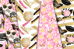 Paris Chic Seamless Pattern, makeup pattern, illustrations Product Image 2