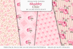 Floral Seamless Pattern, flowers roses digital paper graphic Product Image 1