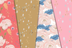 Sweet Blooms Seamless Pattern, roses flowers digital paper Product Image 2