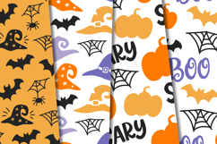 Halloween Seamless Patterns, happy halloween digital papers Product Image 2