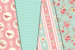 Garden Seamless Pattern, flowers roses digital papers Product Image 2