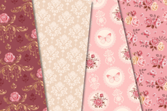 Blush Blossoms Seamless Pattern, roses flowers digital paper Product Image 2