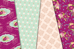 Floral Seamless Pattern, flowers roses digital paper graphic Product Image 2