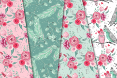 Love Birds Seamless Pattern, love birds digital papers Product Image 2