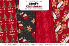 Christmas Seamless Pattern, christmas digital paper graphic Product Image 1