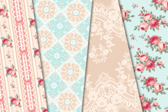 Floral Seamless Pattern, flowers roses digital paper graphic Product Image 4