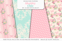 Floral Seamless Pattern, flowers roses digital paper graphic Product Image 1