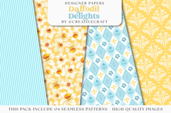 Garden Seamless Pattern, flowers roses digital papers Product Image 1