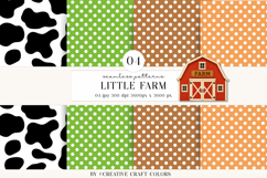 Animals Farm Seamless Patterns, digital papers, scrapbooking Product Image 1