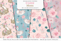 Mother&#039;s day Seamless Pattern, mother&#039;s day digital paper Product Image 1