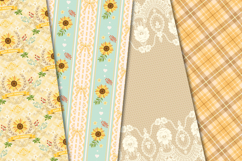 Sunflower Seamless Pattern, sunflower digital papers graphic Product Image 2