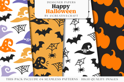 Halloween Seamless Patterns, happy halloween digital papers Product Image 1