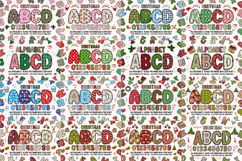 All Holiday Alphabet Mega Bundle, doodle letters png clipart Product Image 2
