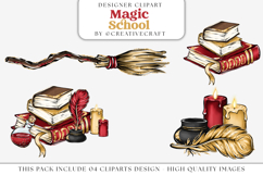 Wizard Magic School PNG clipart, magic school illustrations Product Image 1