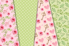 Floral Seamless Pattern, flowers roses digital paper graphic Product Image 4