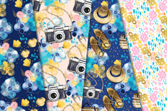 I Love Travel Seamless Pattern, i love travel digital papers Product Image 2
