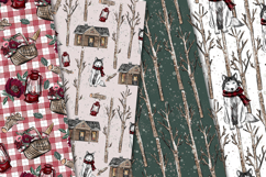 Christmas Seamless Pattern, christmas digital paper graphic Product Image 4