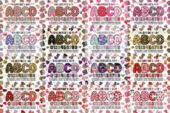 All Holiday Alphabet Mega Bundle, doodle letters png clipart Product Image 15