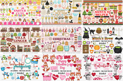 All Holiday Cliparts Mega Bundle, png cliparts, illustration Product Image 3