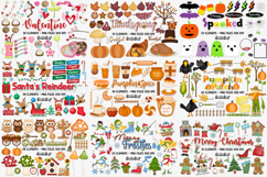 All Holiday Cliparts Mega Bundle, png cliparts, illustration Product Image 6