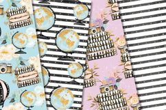 Travel Chic Seamless Pattern, travel fashion digital paper Product Image 2