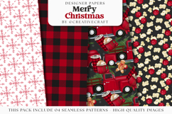 Christmas Seamless Pattern, christmas digital paper graphic Product Image 1