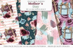 Mother&#039;s day Seamless Pattern, mother&#039;s day digital paper Product Image 1