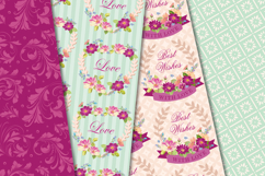 Floral Seamless Pattern, flowers roses digital paper graphic Product Image 3