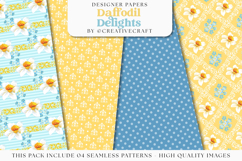 Garden Seamless Pattern, flowers roses digital papers Product Image 1