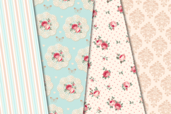 Floral Seamless Pattern, flowers roses digital paper graphic Product Image 2