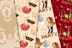 New Year Seamless Pattern, new year digital paper graphic Product Image 3