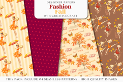 Fall Autumn Seamless Pattern, fall autumn digital papers Product Image 1
