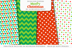 Christmas Seamless Pattern, christmas digital paper graphic Product Image 1