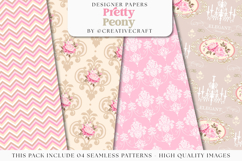 Floral Seamless Pattern, flowers roses digital paper graphic Product Image 1