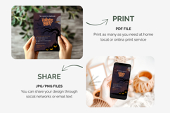 Halloween Party Editable Invitation Template, editable canva Product Image 2