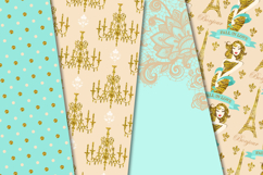Love Paris Seamless Pattern, fashion chic digital paper Product Image 3
