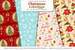 Christmas Seamless Pattern, christmas digital paper graphic Product Image 1