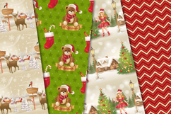 Christmas Seamless Pattern, christmas digital paper graphic Product Image 3