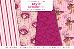 Floral Seamless Pattern, flowers roses digital paper graphic Product Image 1