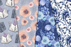 I love Books seamless pattern, booklovers digital papers Product Image 3