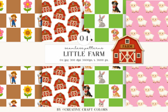 Animals Farm Seamless Patterns, digital papers, scrapbooking Product Image 1