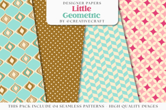 Geometric Seamless Pattern, geometric digital paper graphics Product Image 1