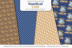 Nautical Sea Seamless Pattern, nautical sea digital papers Product Image 1