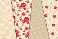 Floral Seamless Pattern, flowers roses digital paper graphic Product Image 3