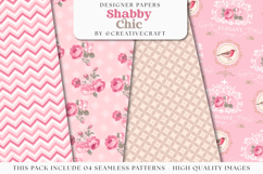 Floral Seamless Pattern, flowers roses digital paper graphic Product Image 1
